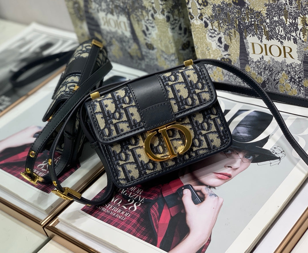 [Top] Christian Dior 30 Montaigne Jacquard Bag Mini