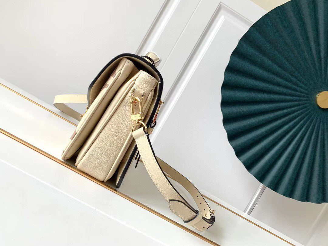 [TOP] Louis Vuitton LV Metis Giant Monogram Empreinte 2 Tones 25X19X7cm- White