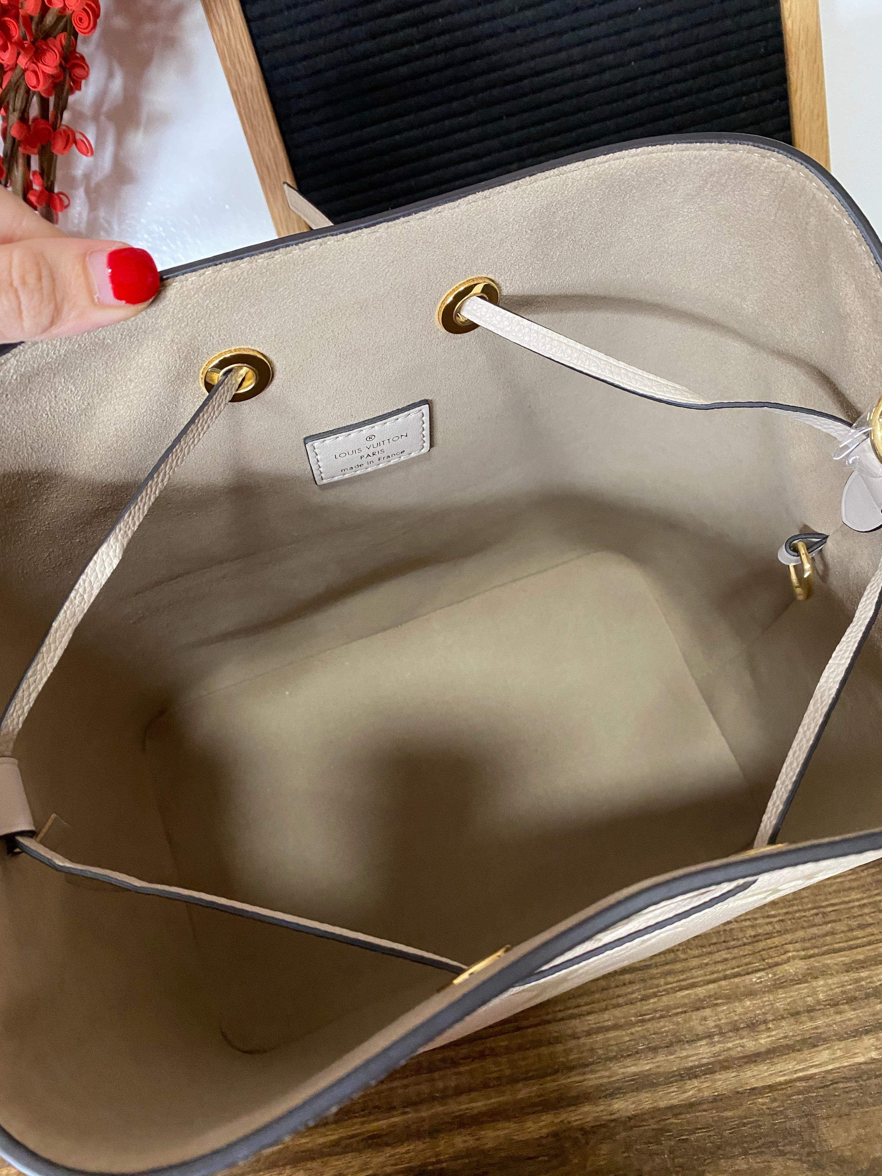 [TOP] Louis Vuitton LV Noe Giant Monogram Bag  27x25x20cm- LIGHT SAND