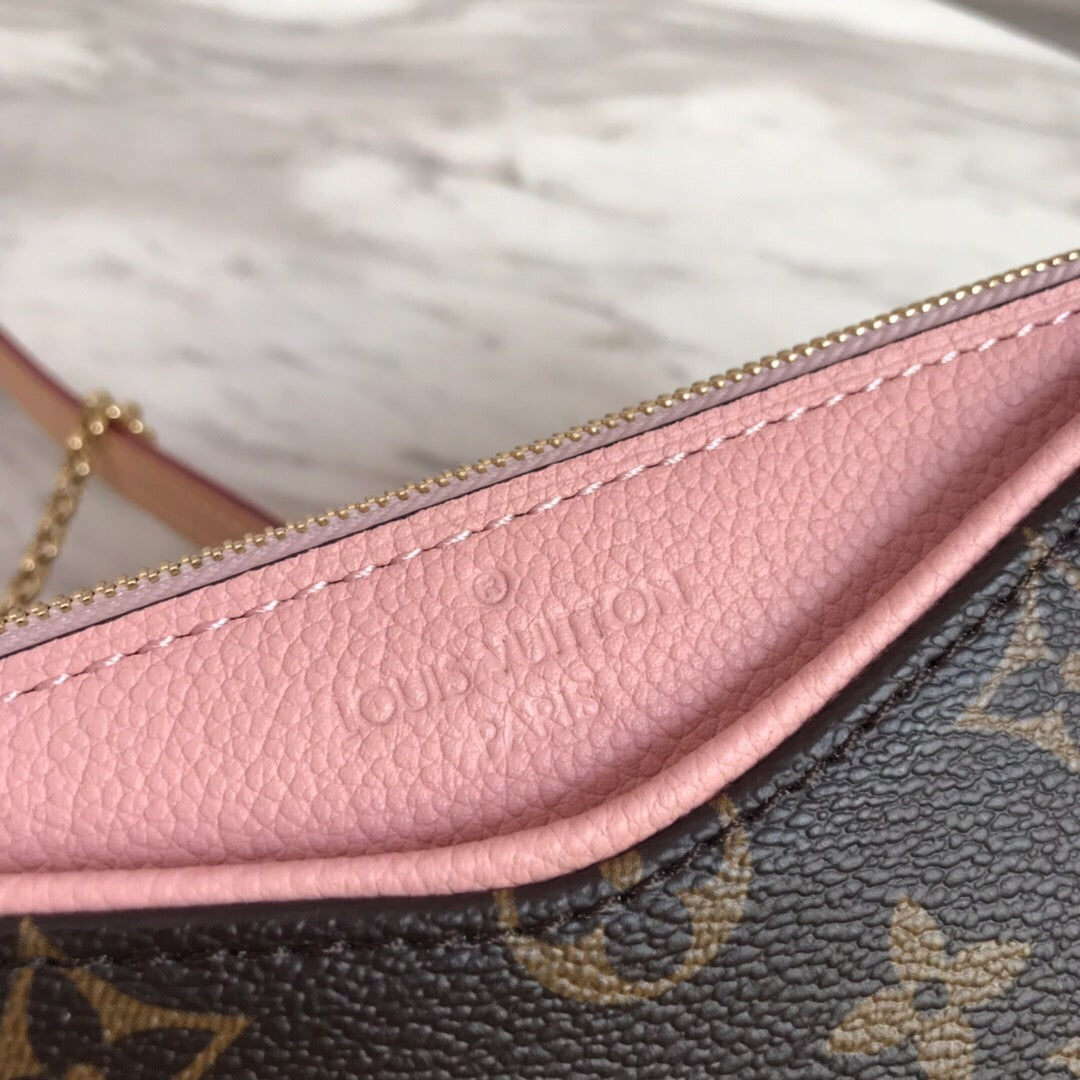 [TOP] Louis Vuitton LV  Palas Clutch 21.5 x 12.5 x 5 cm- Pink