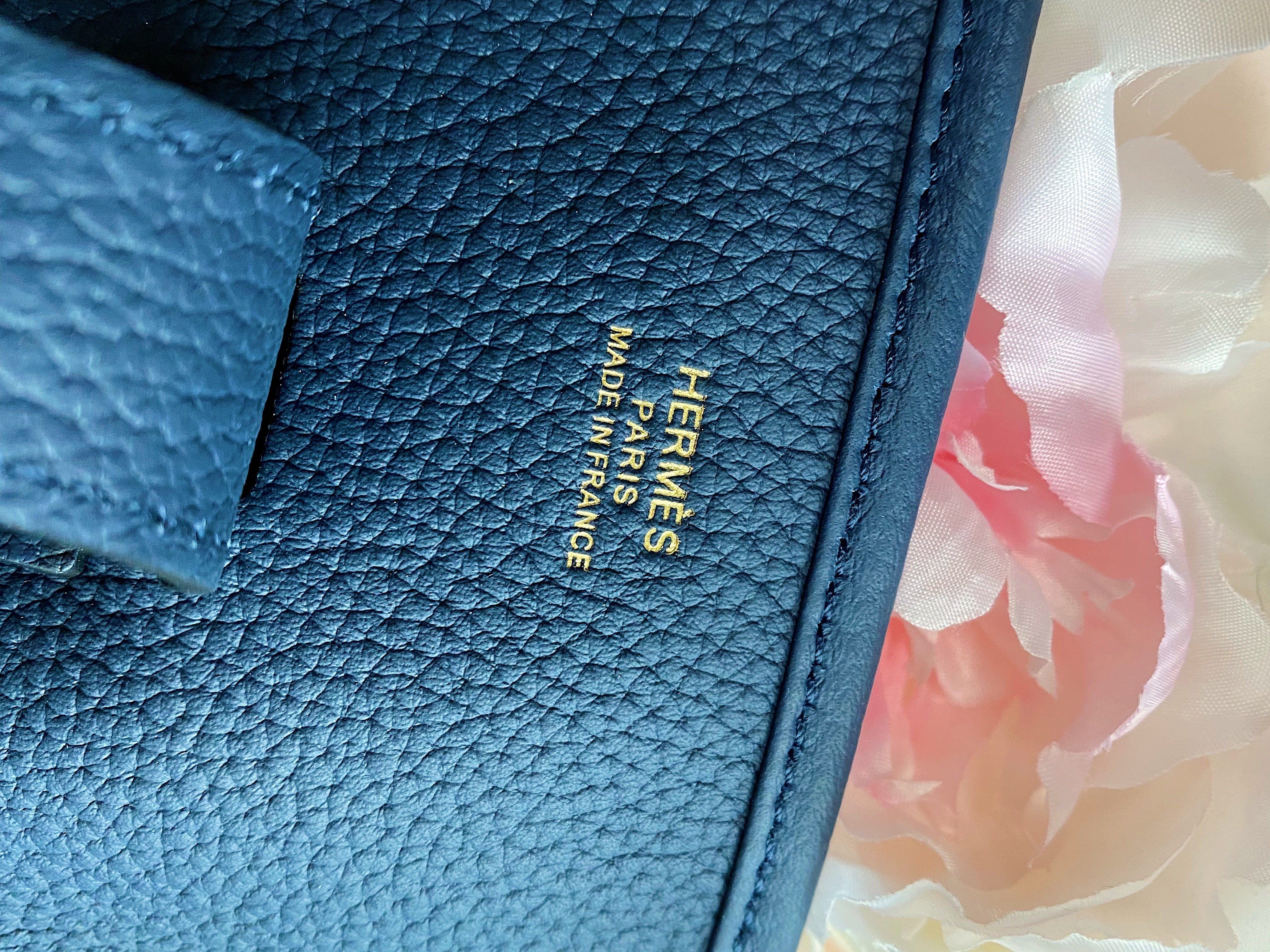 [TOP] HERMES Evelyn 28 - Blue with GHW