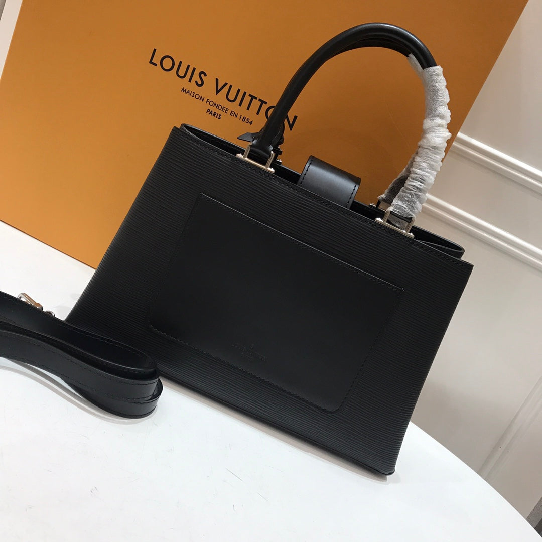 [TOP] Louis Vuitton LV L*V Epi Kleber PM Bag 19cm x 30cm x 10.5cm- Black