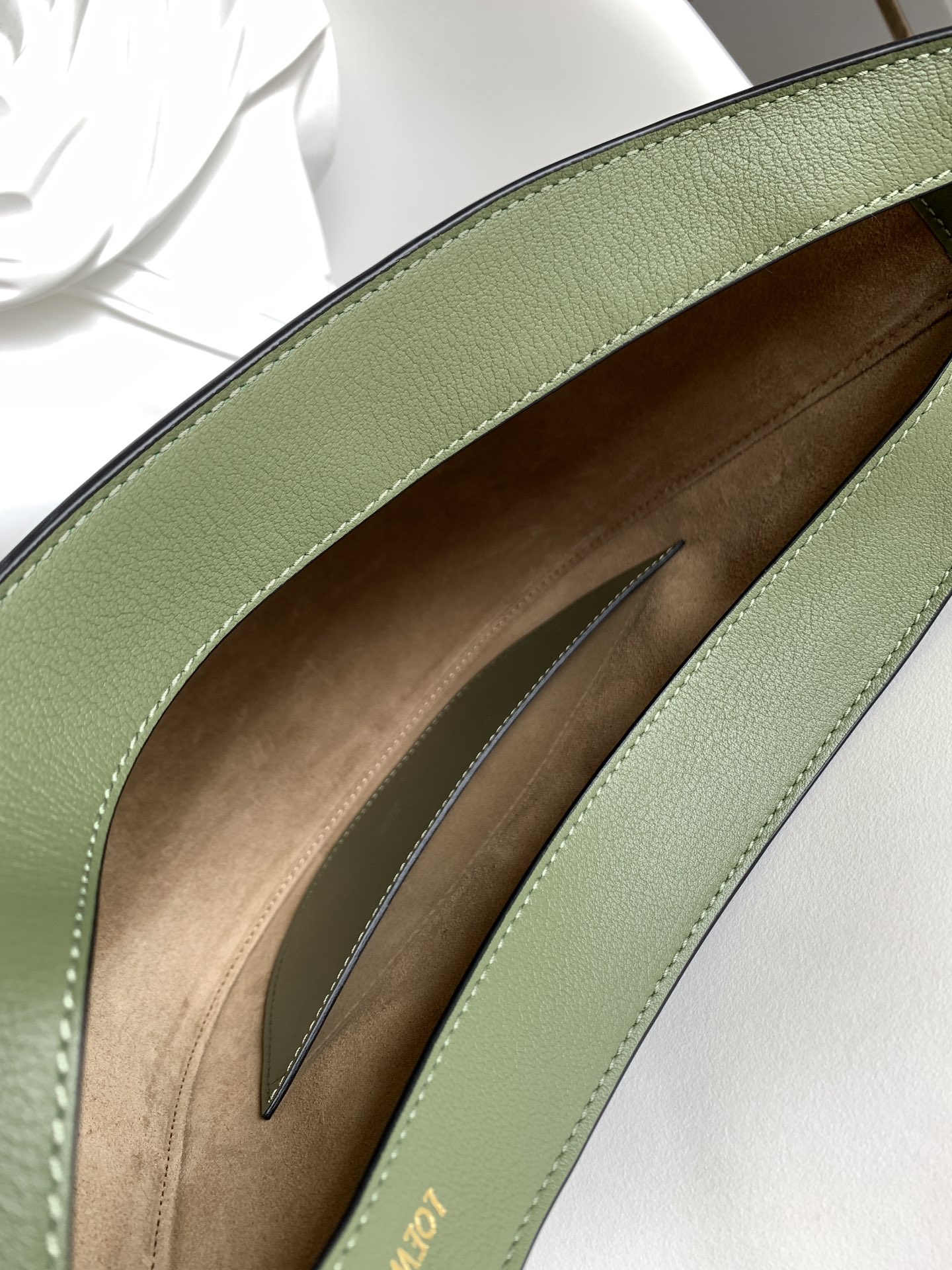 [TOP] LOEWE Calfskin Luna Bag 34*9*30cm - Green