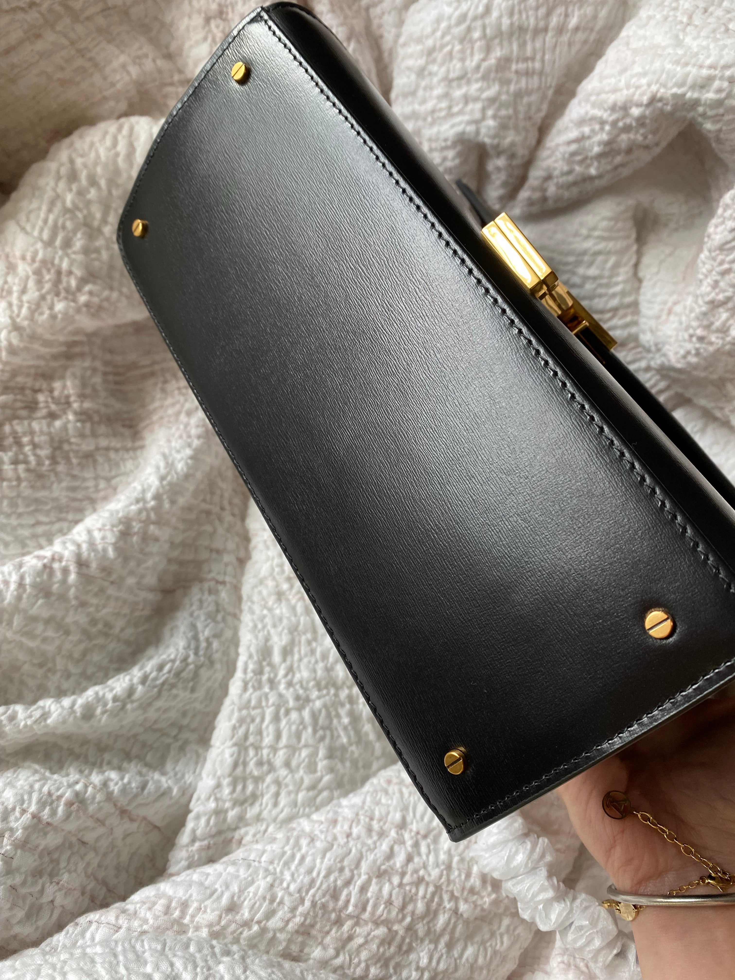 [TOP] Yves Saint Laurent YSL Cassandra Medium Bag - Black