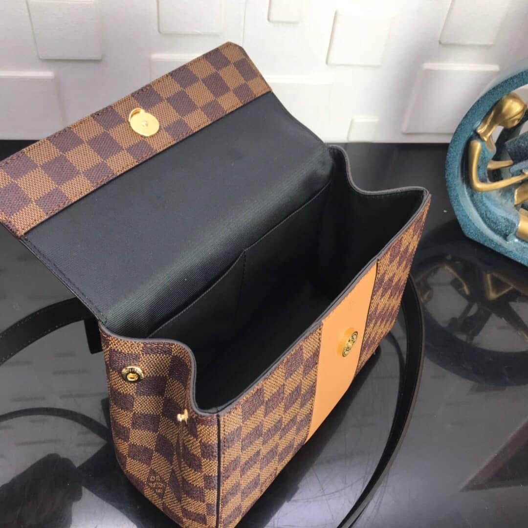 [TOP] Louis Vuitton LV Magnolia Damier Ebene Canvas Bond Street 24.0 x 17.0 x 9.5 cm- Brown