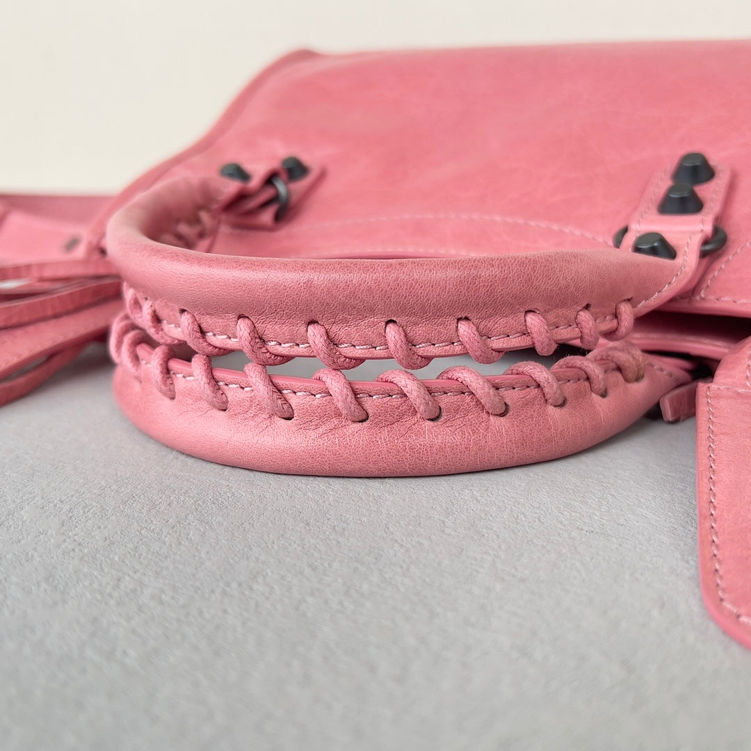 [TOP] BALENCIAGA Classic Small City Bag - Rose Bonbon