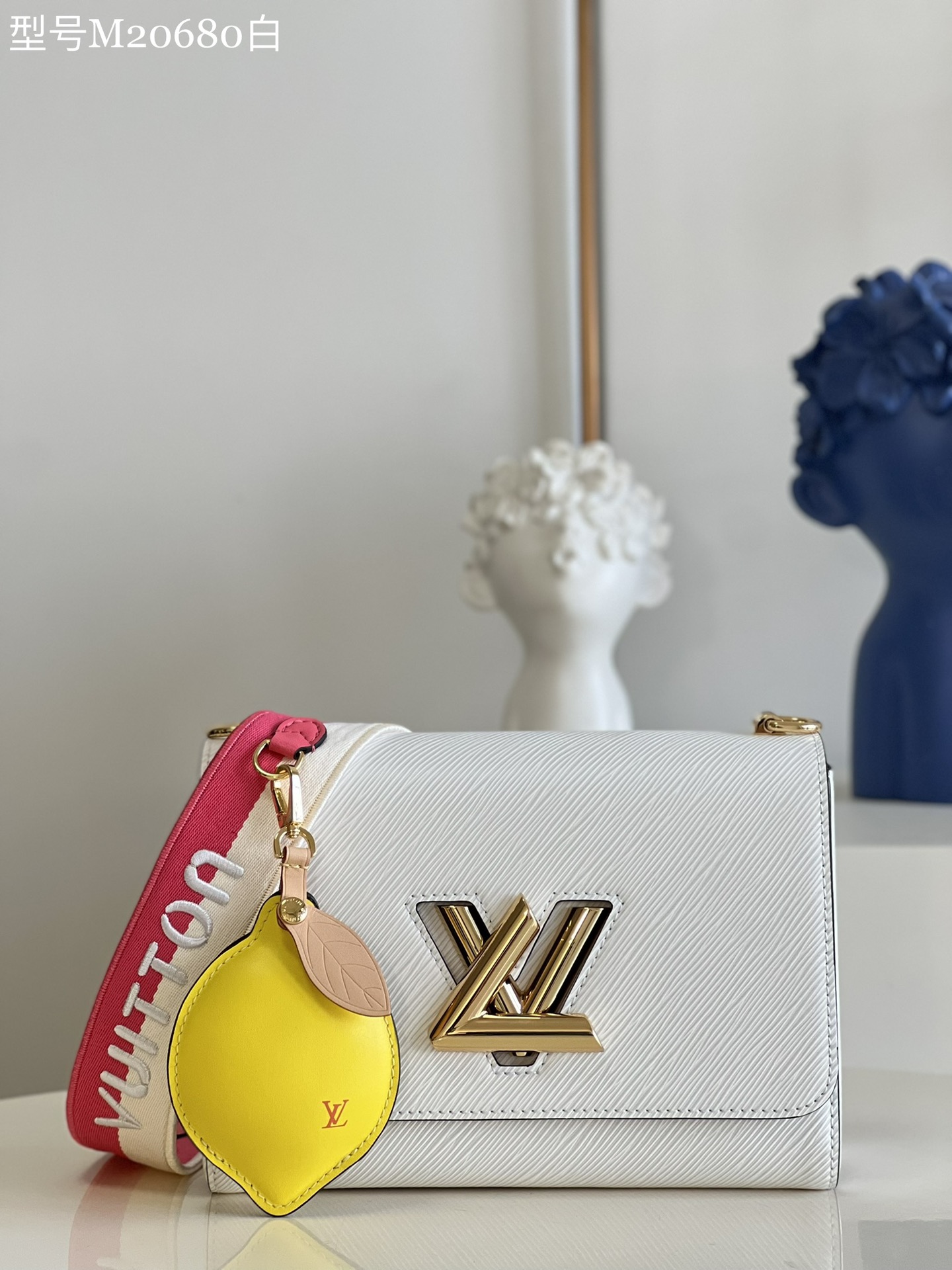 [TOP] Louis Vuitton LV Epi Twist Bag  23 x 17 x 9.5 cm- WHITE