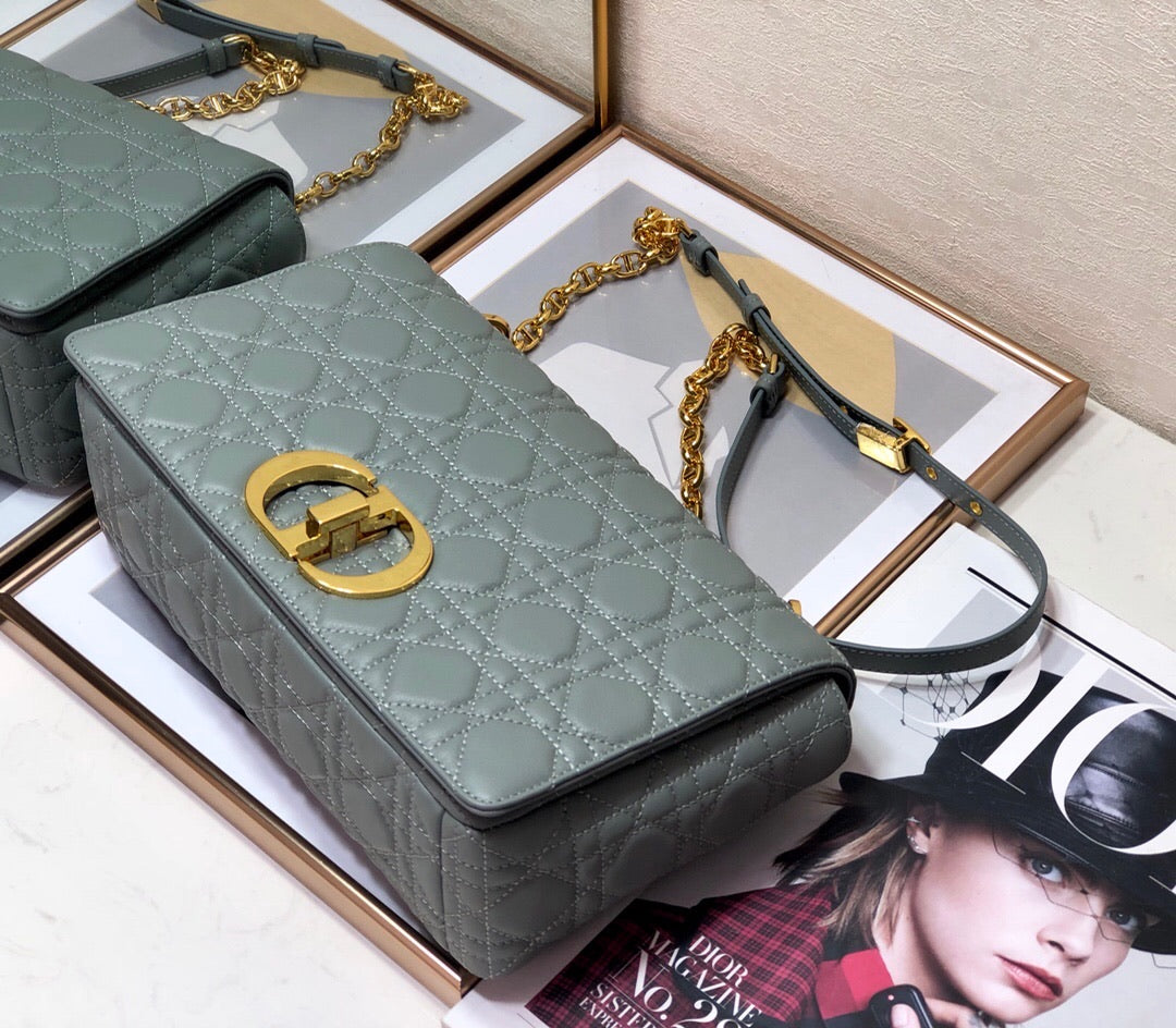 [TOP] Christian Dior Caro Bag Large - Cloud Blue