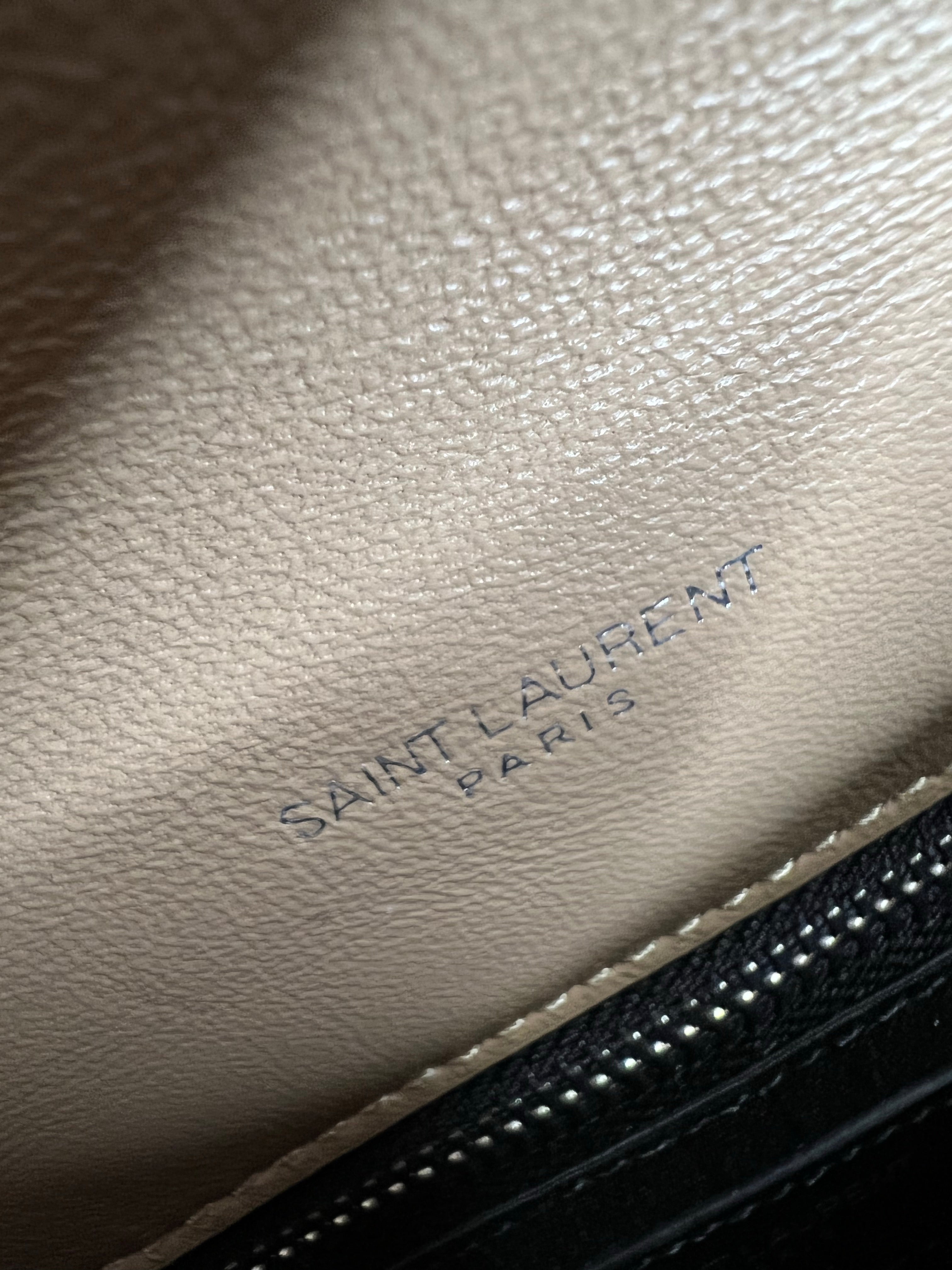 [TOP] Yves Saint Laurent YSL Loulou Puffer Mini Bag - Beige w SHW