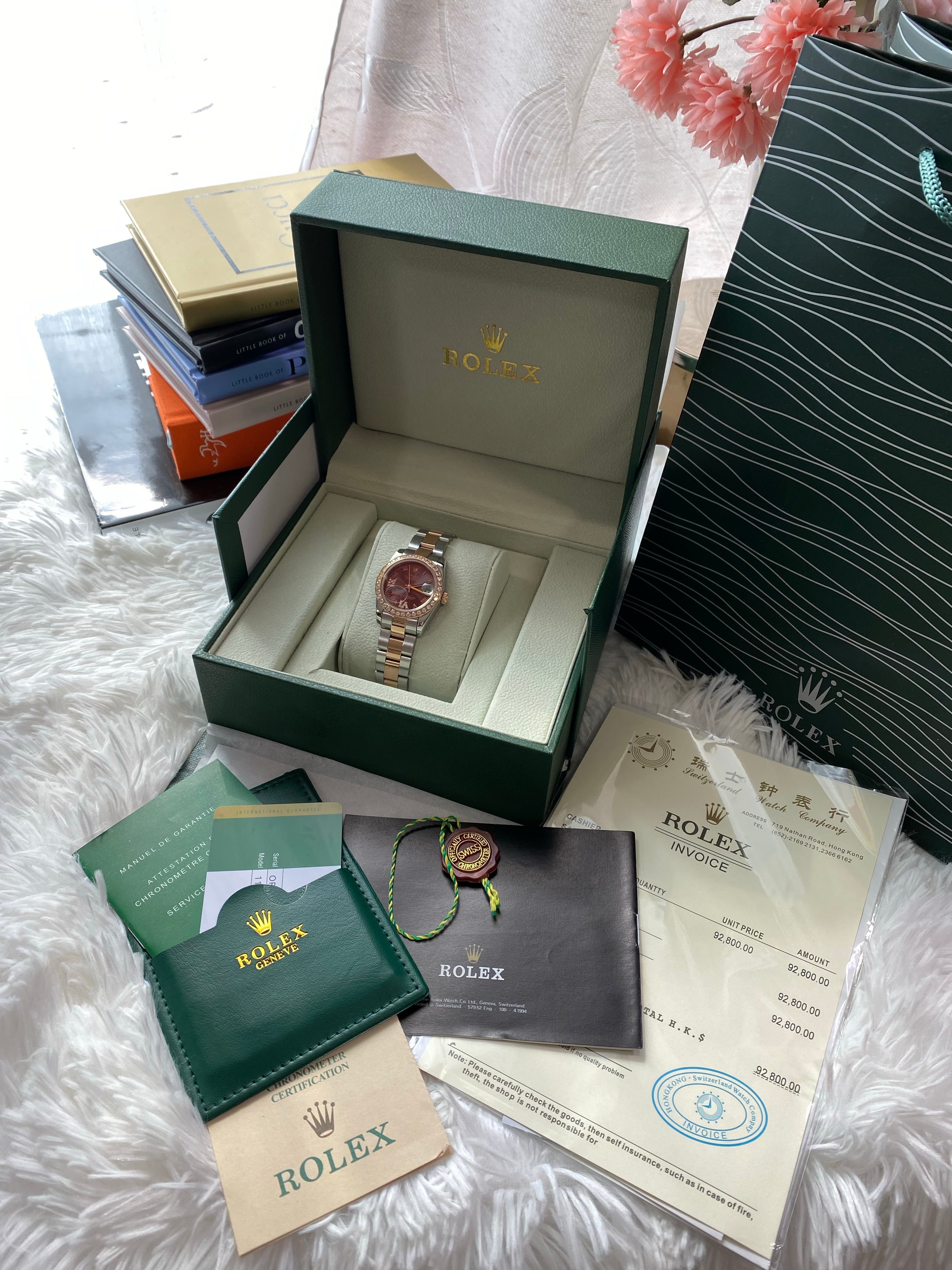 [TOP] ROLEX Roman With Stones - 34mm