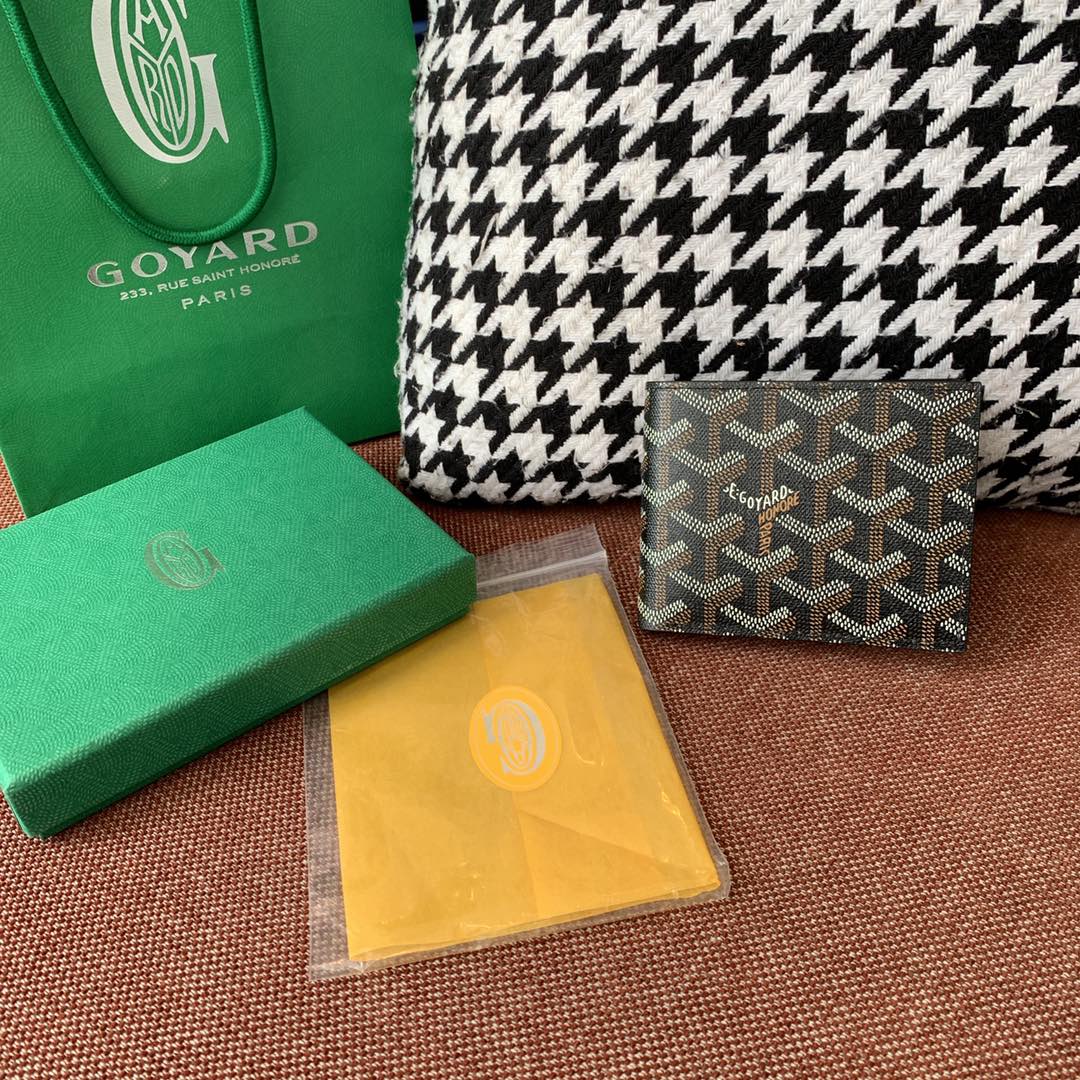 [TOP] Goyard Folding Wallet - Black