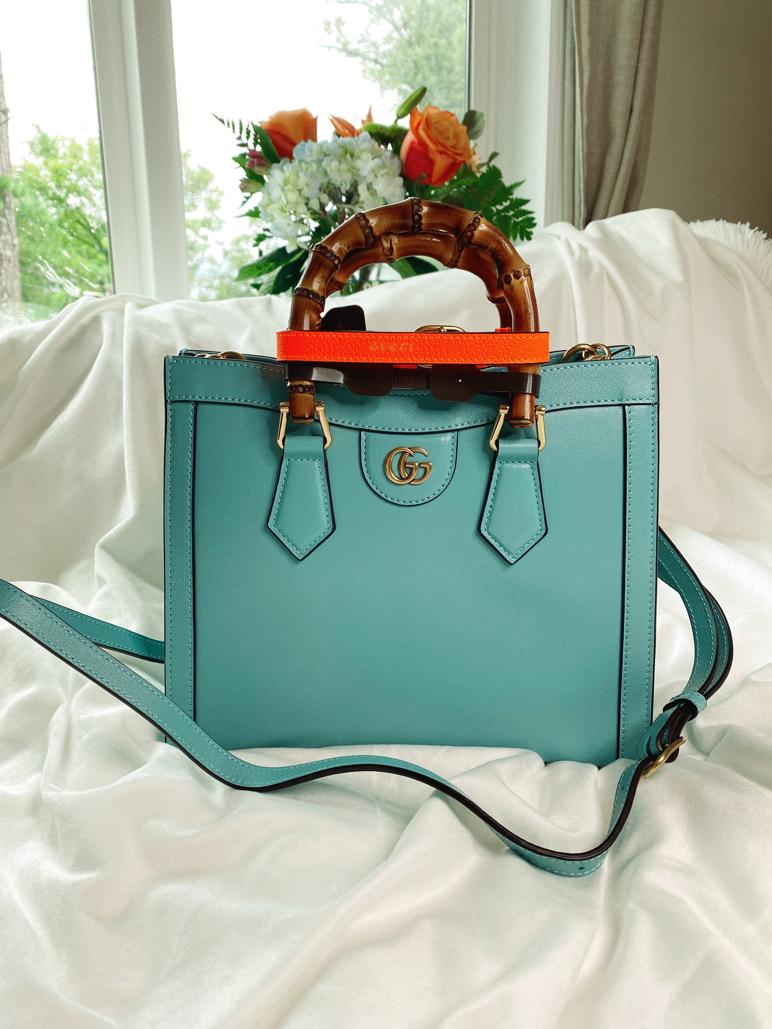 [TOP] GUCCI Diana Bag Medium - Teal
