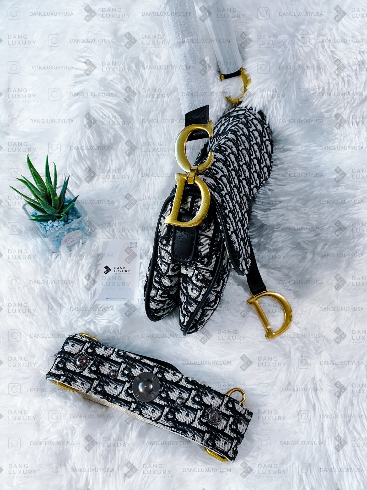 [TOP] Christian Dior Saddle Bag Oblique