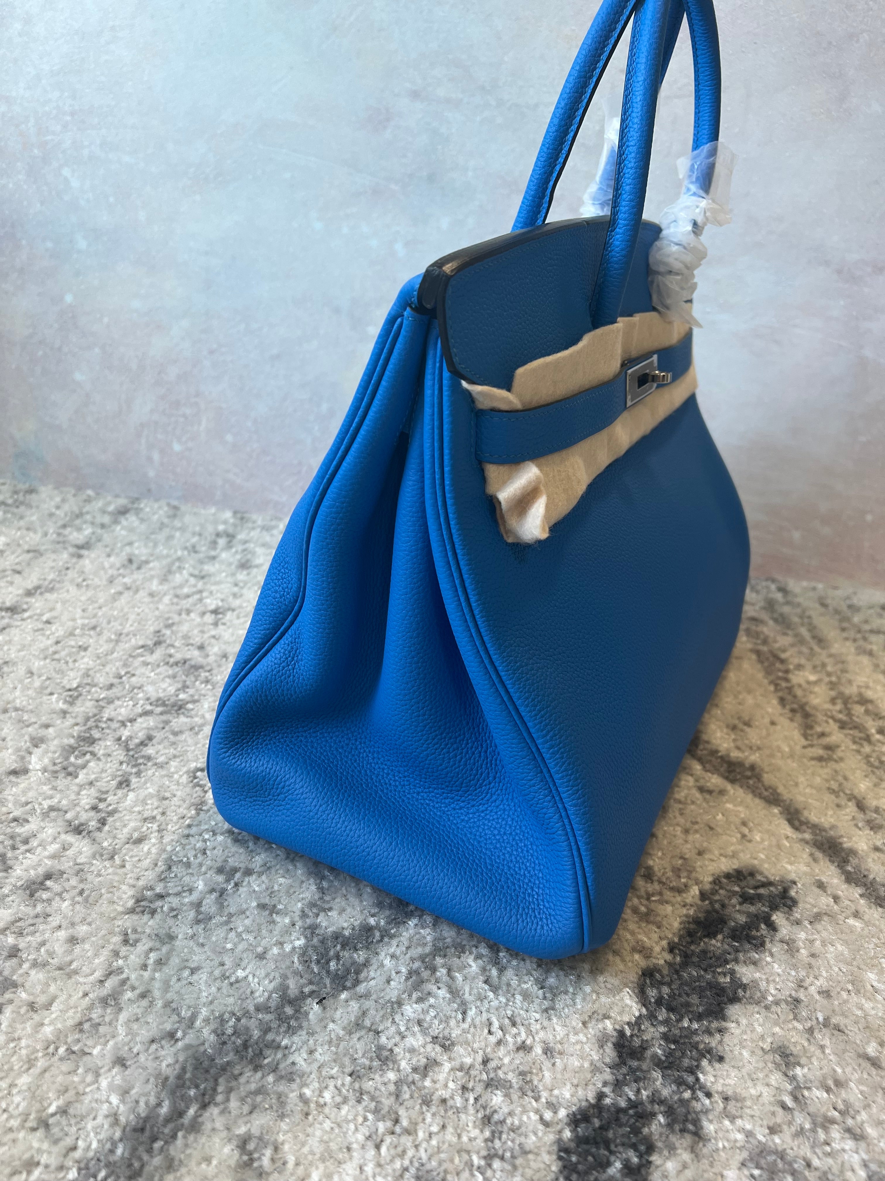 [TOP] HERMES Birkin w PHW 35cm - Royal Blue