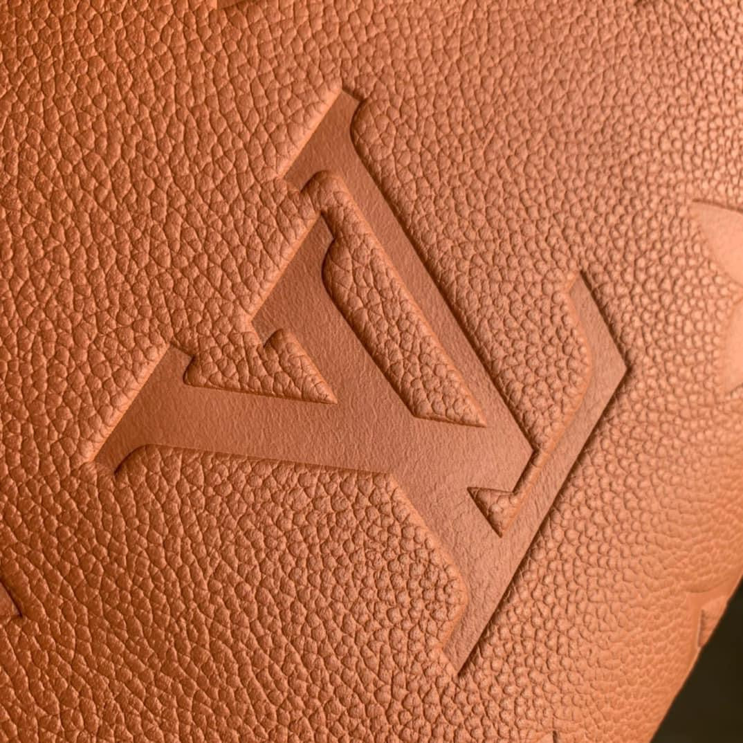 [TOP] Louis Vuitton LV Speedy 25 Empreinte Bag 25x19x15cm- Cognac