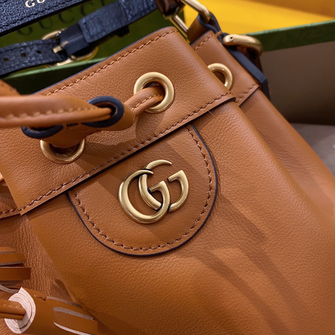 [TOP] GUCCI G*G Diana Bamboo Mini Bucket Bag 19x30.5x6cm -GHW-3 colors