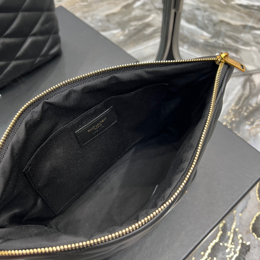 [TOP] Yves Saint Laurent YSL SADE Sheep Leather Handbag - Black
