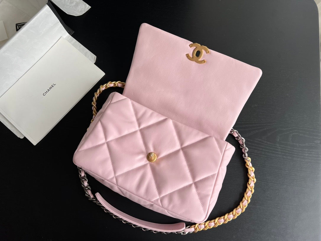 [TOP] CHANEL 19 Bag Maxi 36cm - Pink Sakura
