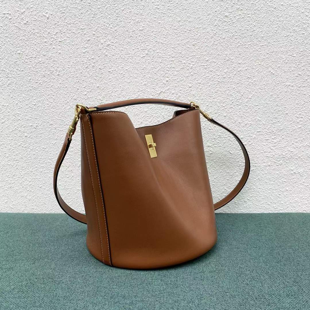 [TOP] CELINE Bucket 16 Bag - Brown