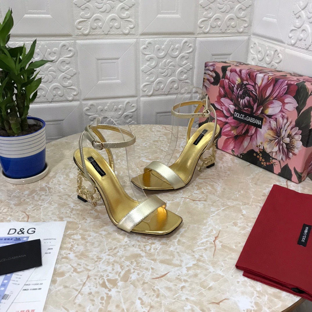 [TOP] Dolce & Gabbana D&G Crystal Logo Heels Pumps - 11 Colours