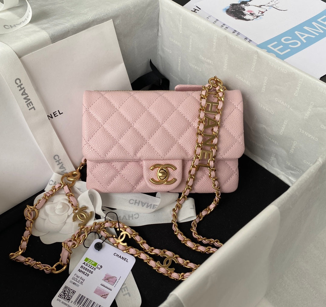 [TOP] CHANEL Waist Bag SS22 - Pink