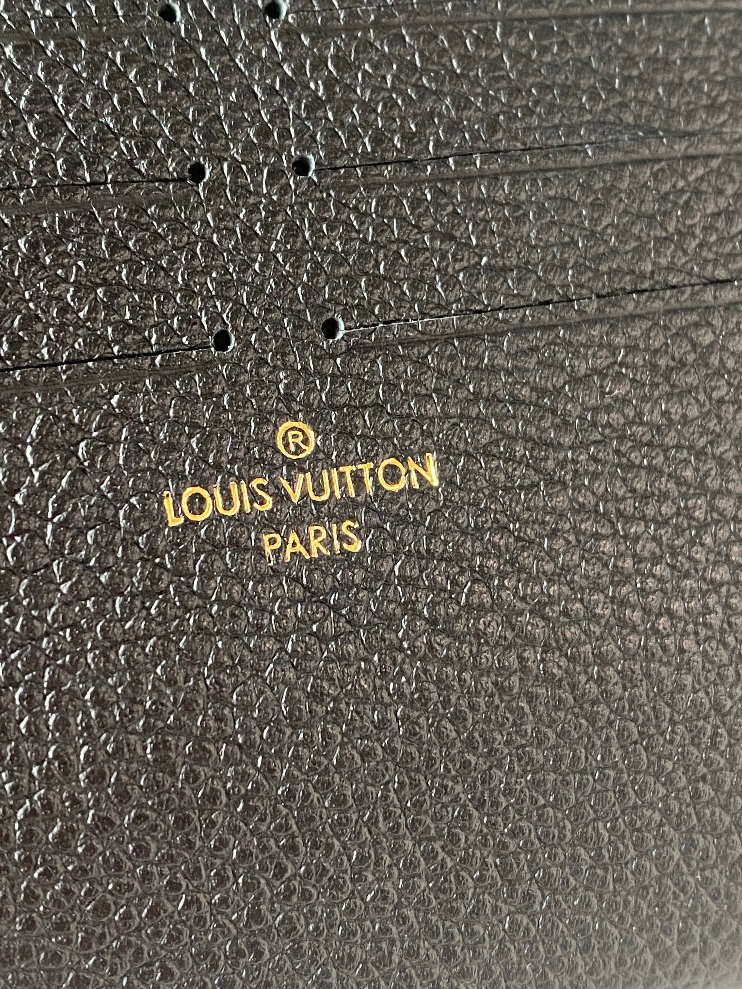 [TOP] Louis Vuitton LV £V Felicie Empreinte Pochette 21X12X3cm - Black