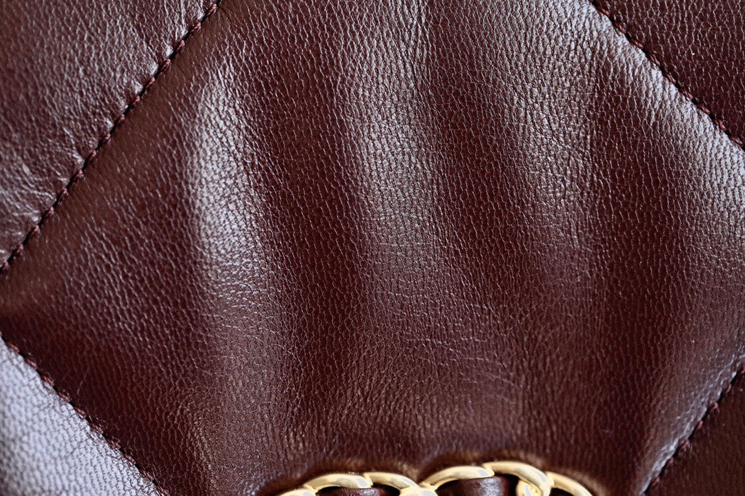 [TOP] CHANEL 19 Bag Medium 30cm - Burgundy