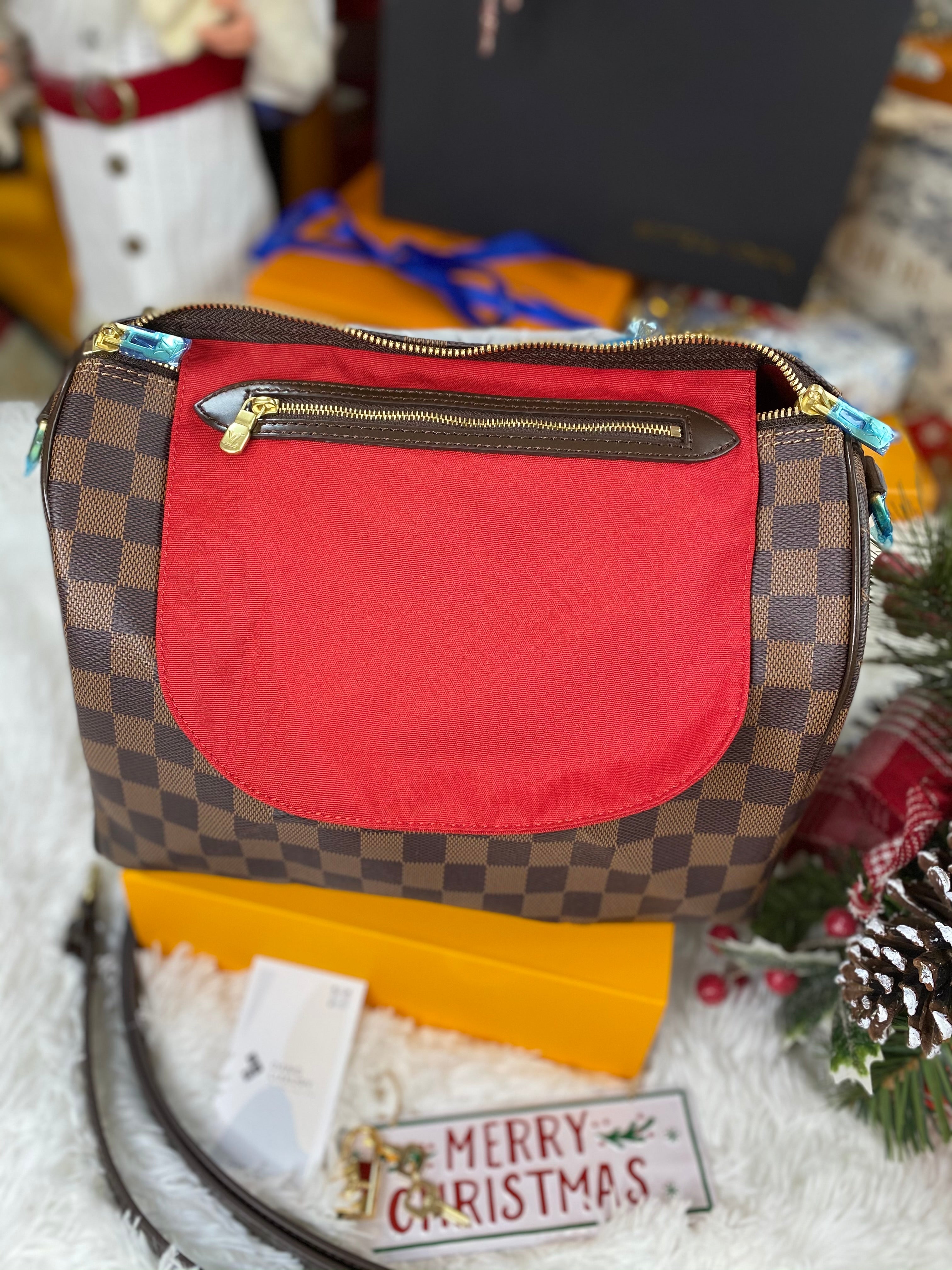 [TOP] Louis Vuitton LV  Speedy 30 Bag 30x21x17cm - Damier Ebene