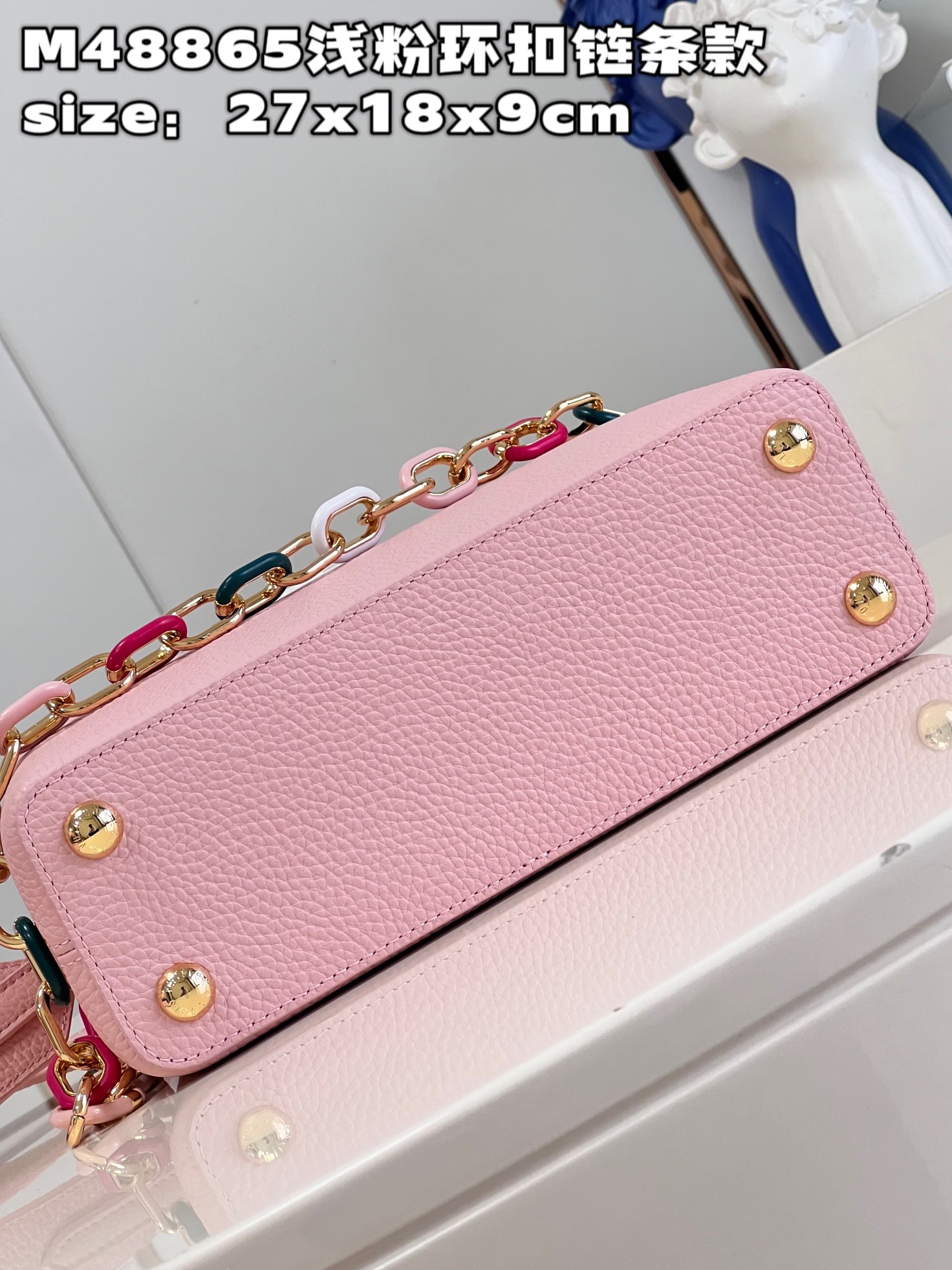 [TOP] Louis Vuitton LV Capucines Bag 3 Sizes- Pink