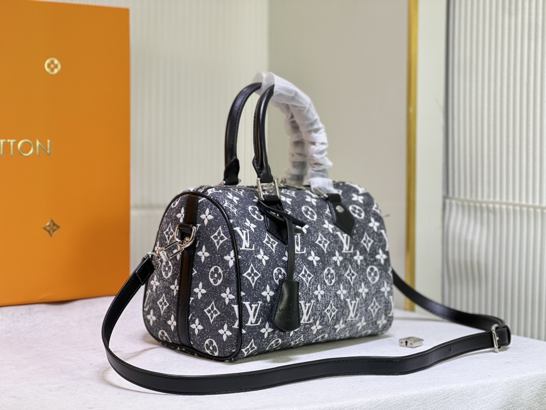 [TOP] Louis Vuitton LV Speedy Bandoulière 25 Handbag 25 x 19 x 15cm - Black