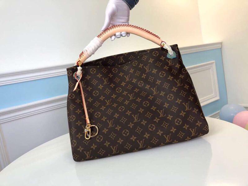 [TOP] Louis Vuitton LV Monogram Empreinte Artsy MM 41 x 32 x 22 cm-Brown
