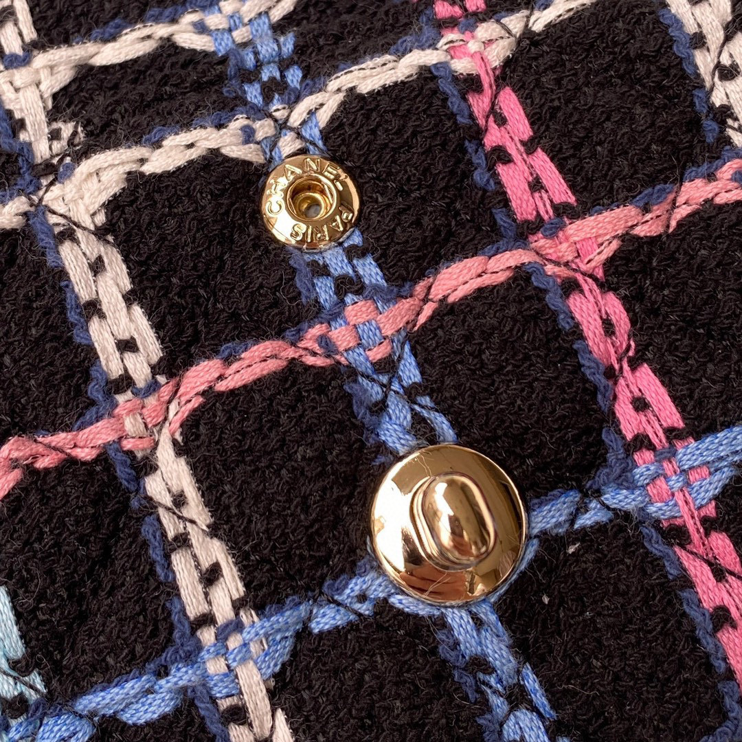 [TOP] CHANEL Classic Flap Bag Tweed Medium 25.5cm - Multicolour & GHW
