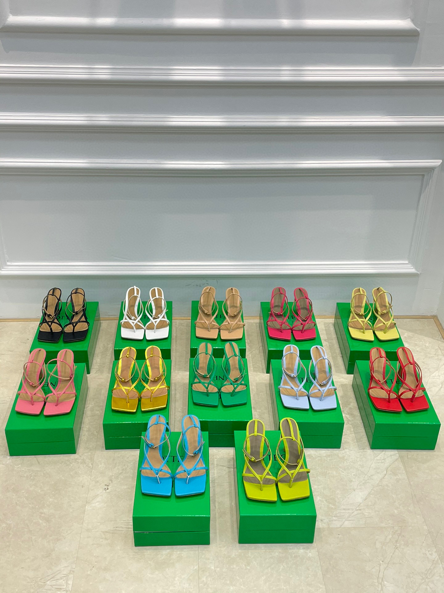 [TOP] Bottega Veneta BV Leather sandals Stretch Strap Sandal - 12 Colours