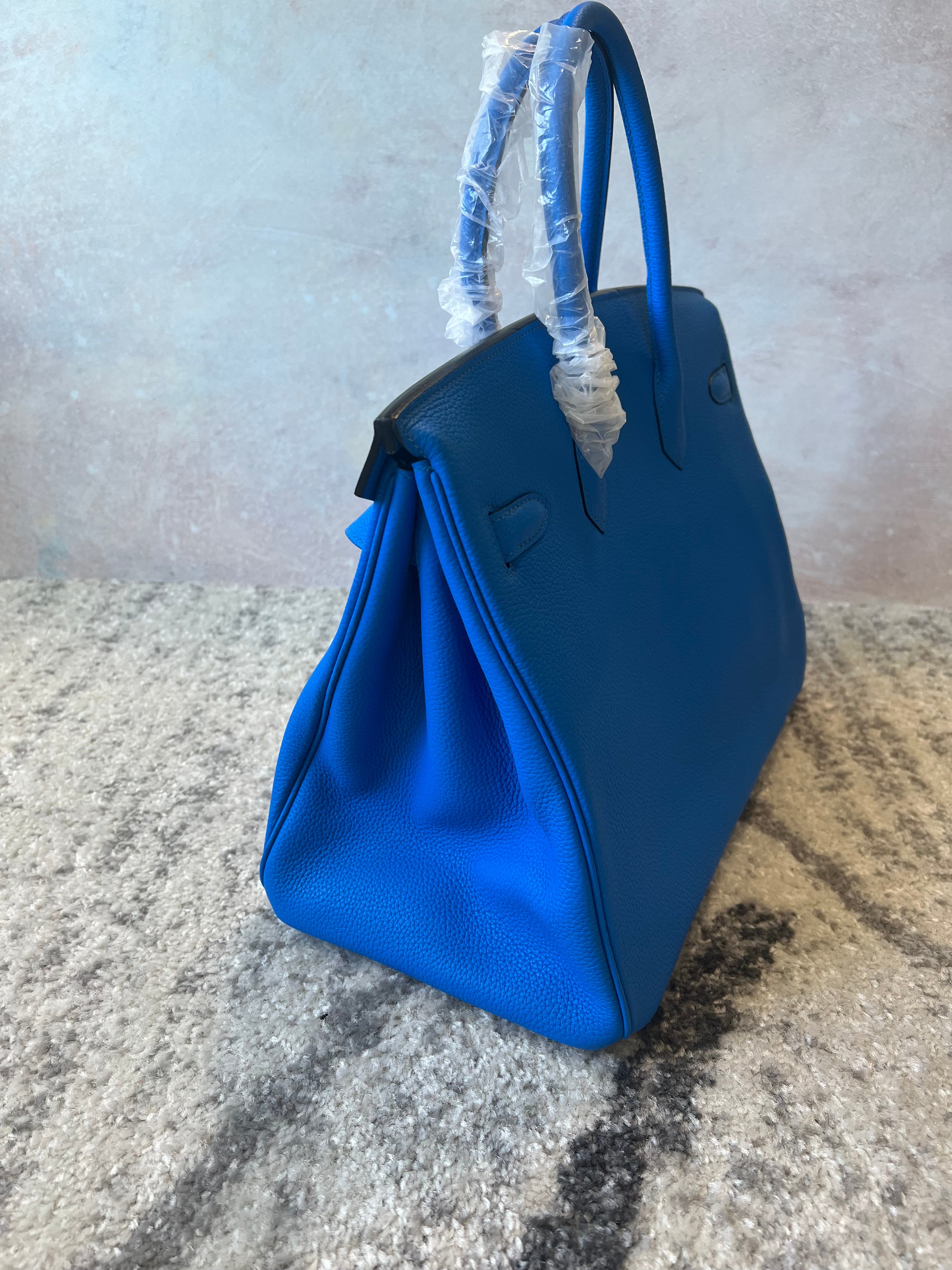 [TOP] HERMES Birkin w PHW 35cm - Royal Blue