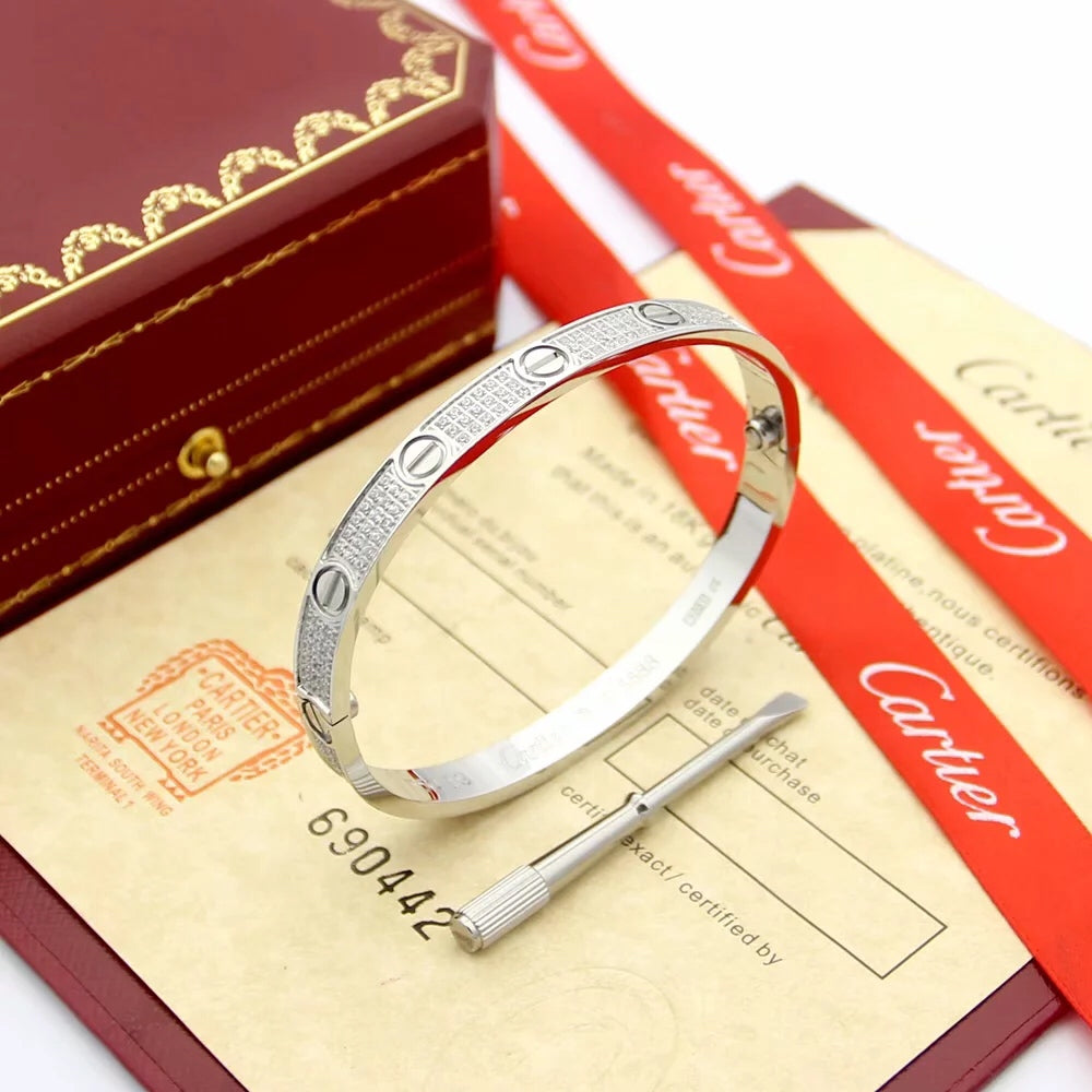 [TOP] Cartier Love Bracelet w Small Stones