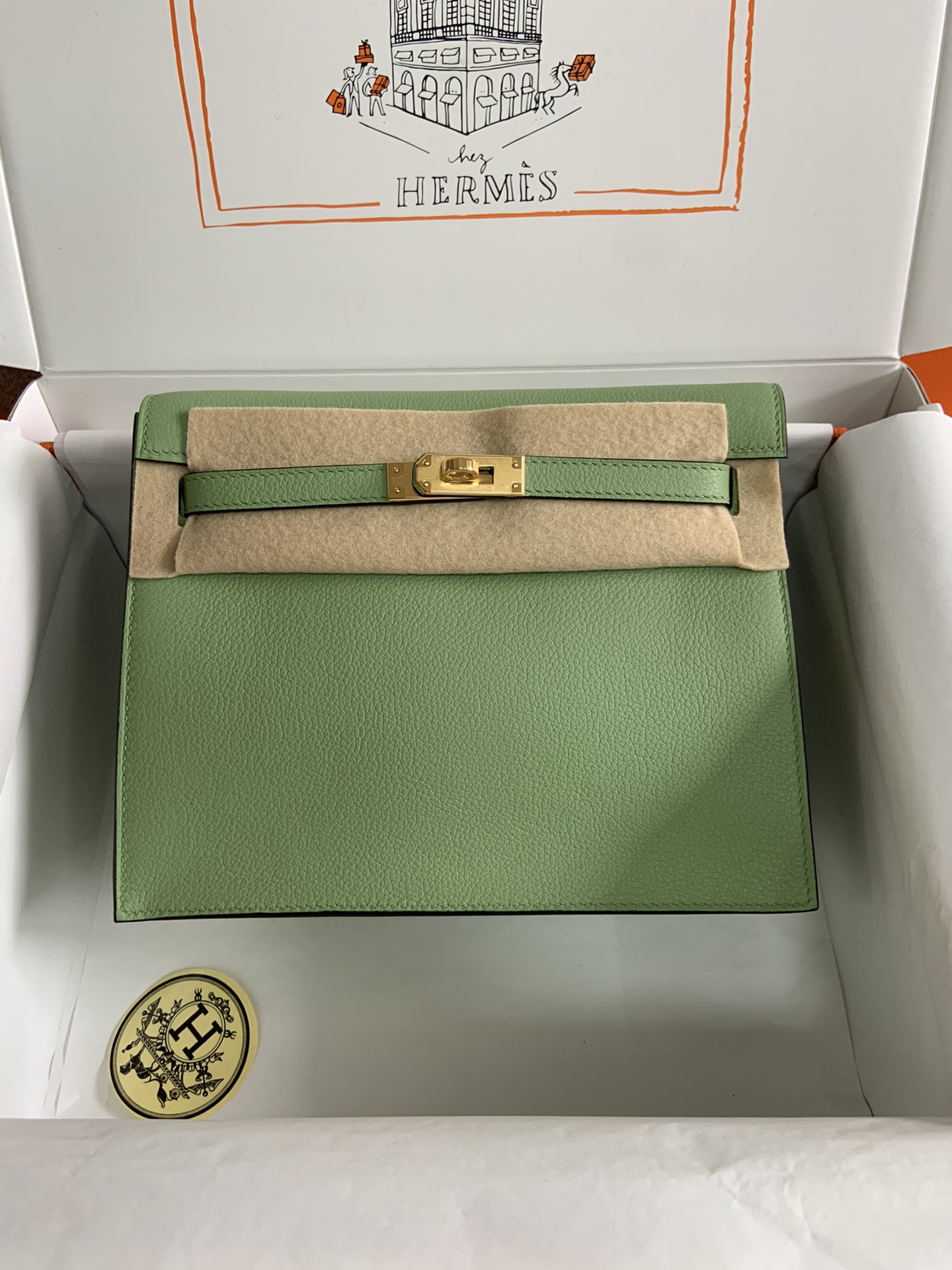 [Top] HERMES Kelly danse II  Calfskin 22cm - 20 Colors