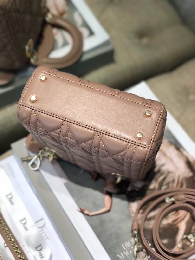 [TOP] Christian Dior Lady Christian Dior Bag Mini- Dusty Rose