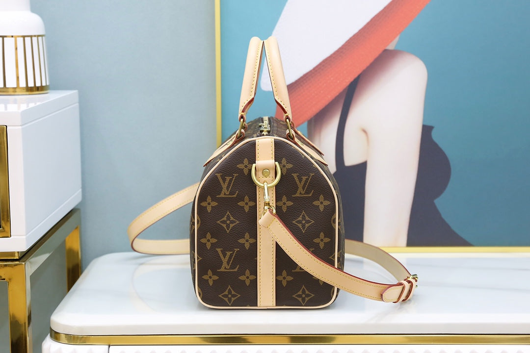 [TOP] Louis Vuitton LV L*V Speedy 25 Monogram Bag
