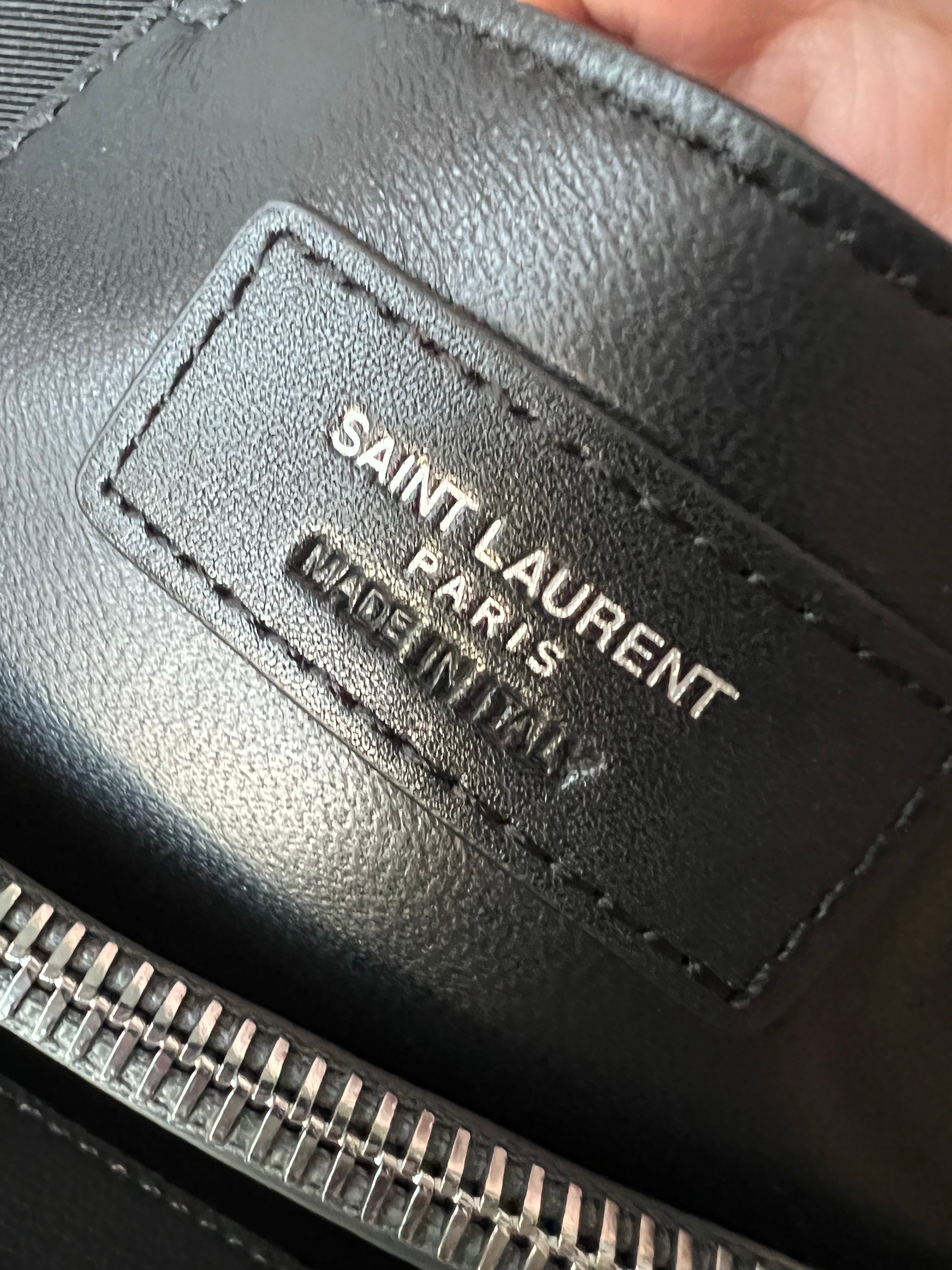 [TOP] Yves Saint Laurent YSL Envelope Medium Bag - Grey w SHW