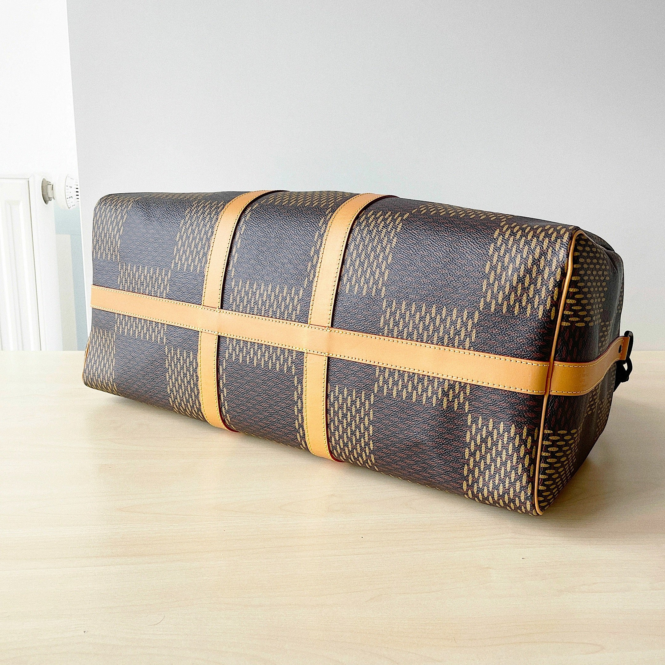 [TOP] Louis Vuitton LV L*V x Nigo Keepall 50 Bag-Brown