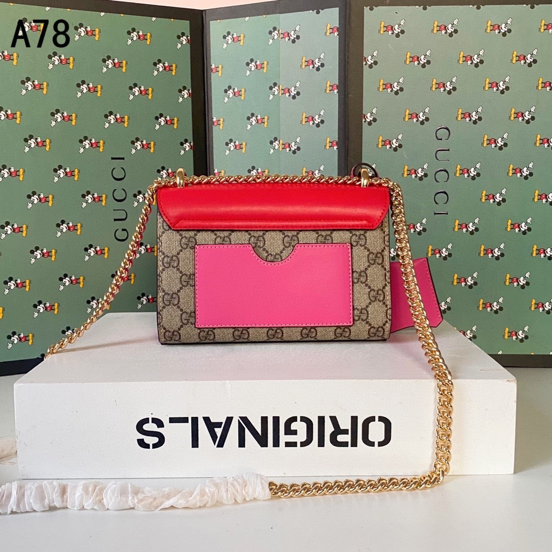 [TOP] GUCCI Padlock Small Shoulder Bag - PINK