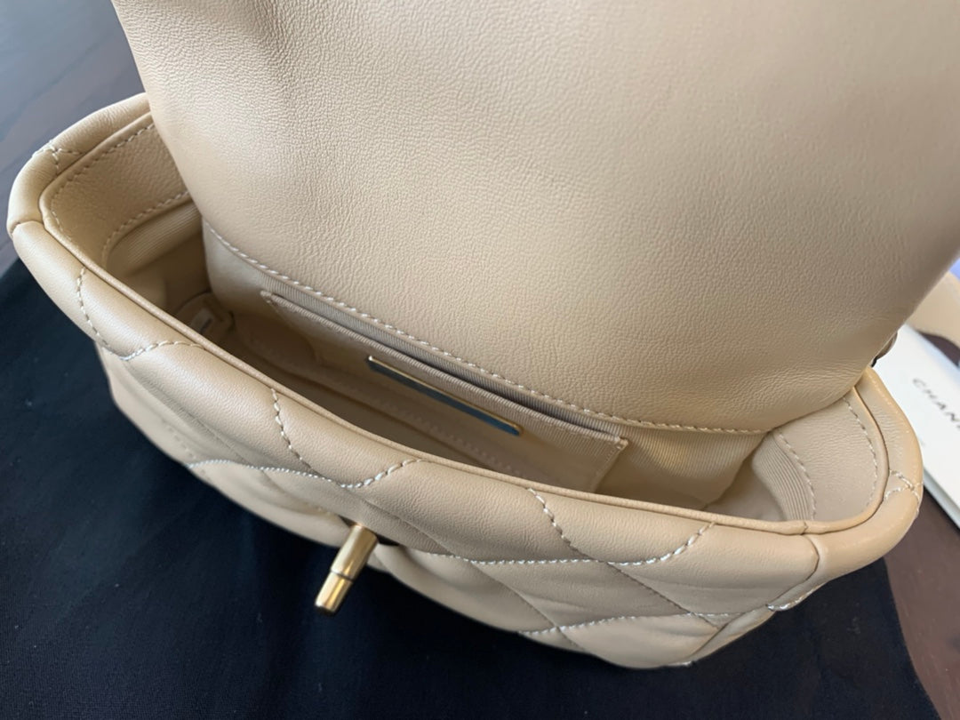 [TOP] CHANEL 19 Bag Belt 26CM - Beige