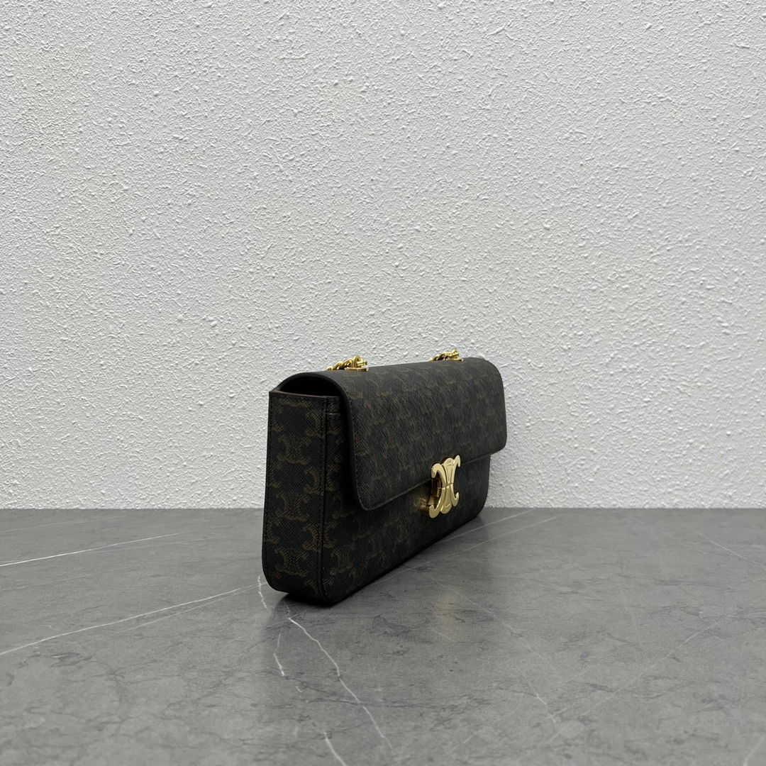 [TOP] CELINE Triomphe Bag 33-13-5 - Brown