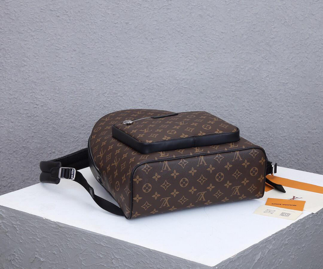 [TOP] Louis Vuitton LV Josh Backpack Macassar Monogram 32×40×13cm-Brown