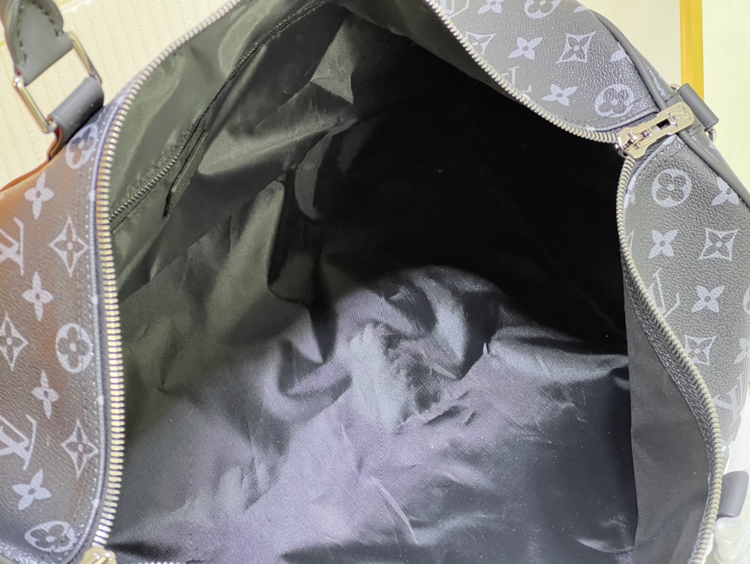 [TOP] Louis Vuitton LV Keepall Travel Bag 50x29x23cm-Black and White