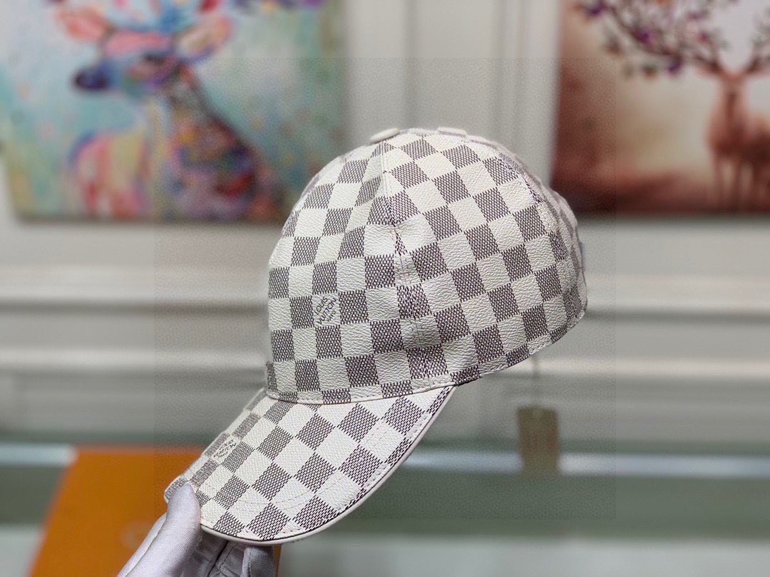 [TOP] Louis Vuitton LV Baseball Hat Canvas - Damier Azur