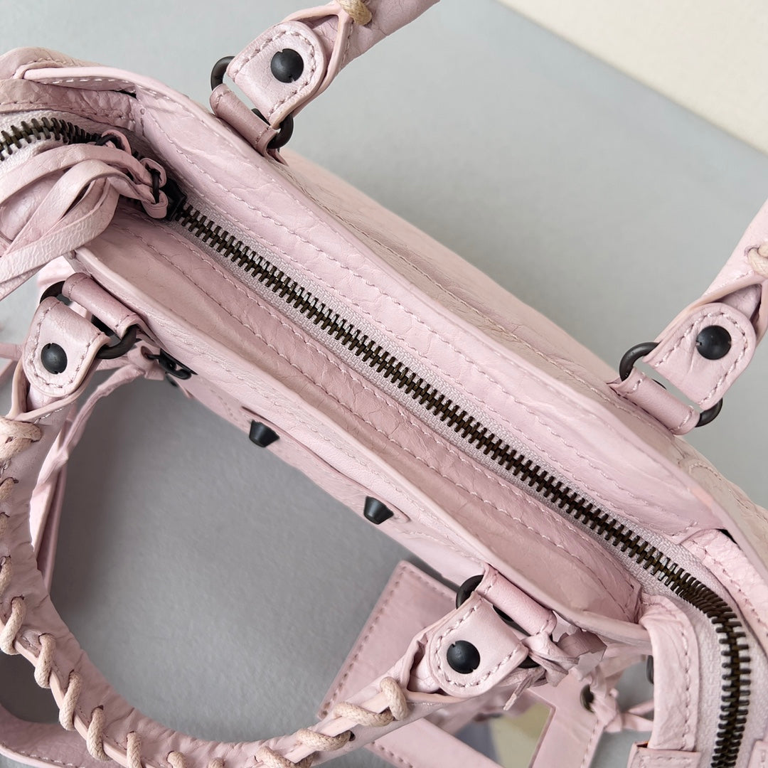 [TOP] BALENCIAGA Classic Small City Bag - Rose Poudre