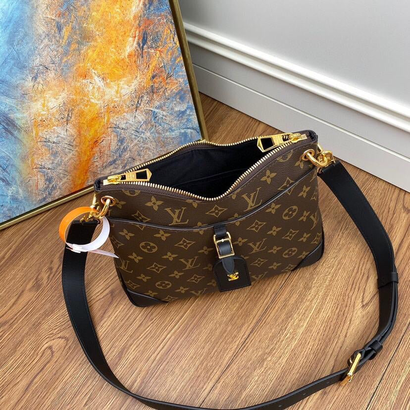 [TOP] Louis Vuitton LV ODEON MONOGRAM MM 28× 32 × 8 cm-Black