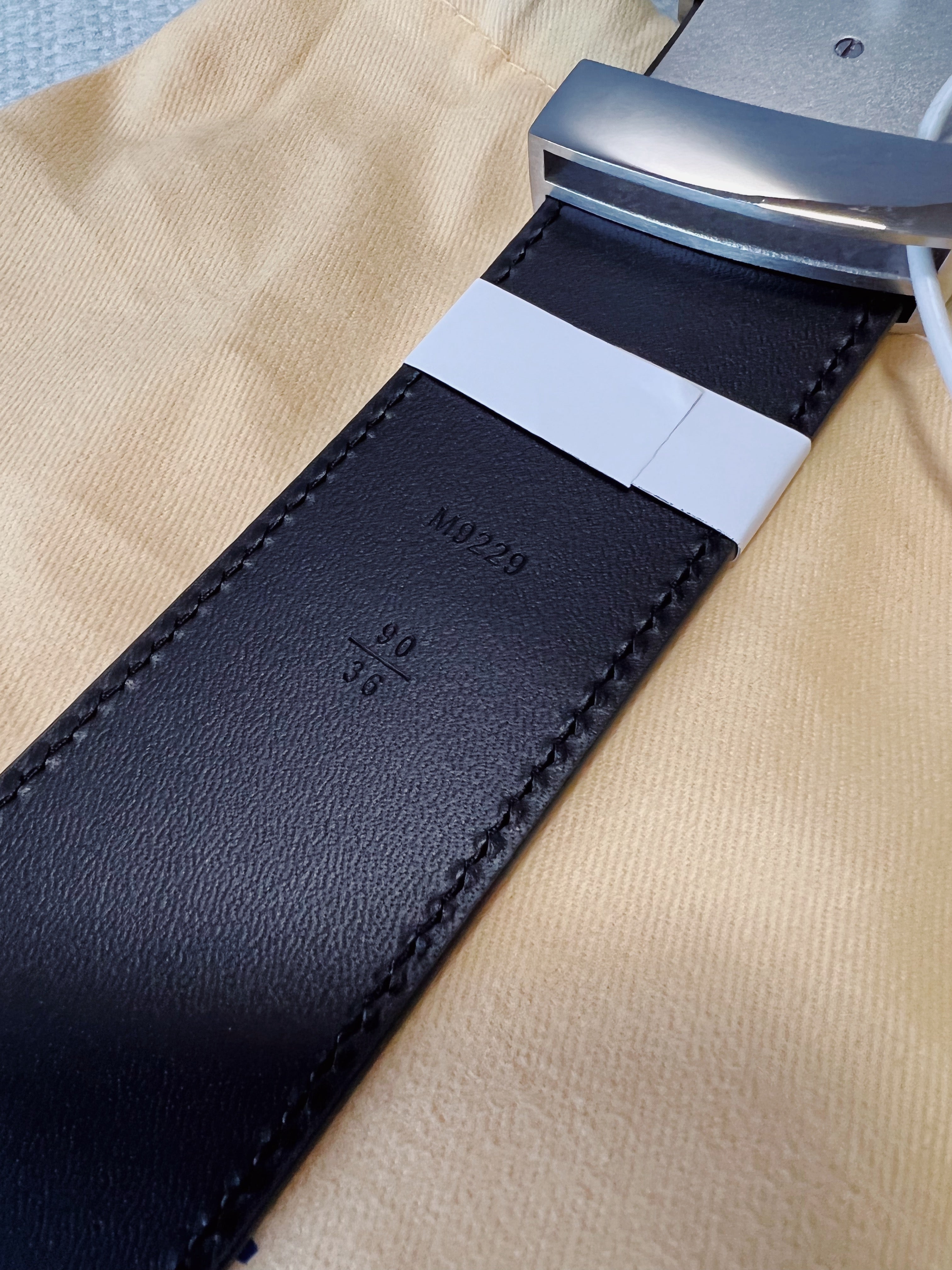 [TOP] Louis Vuitton LV L*V Epi Leather Belt - Black w SHW