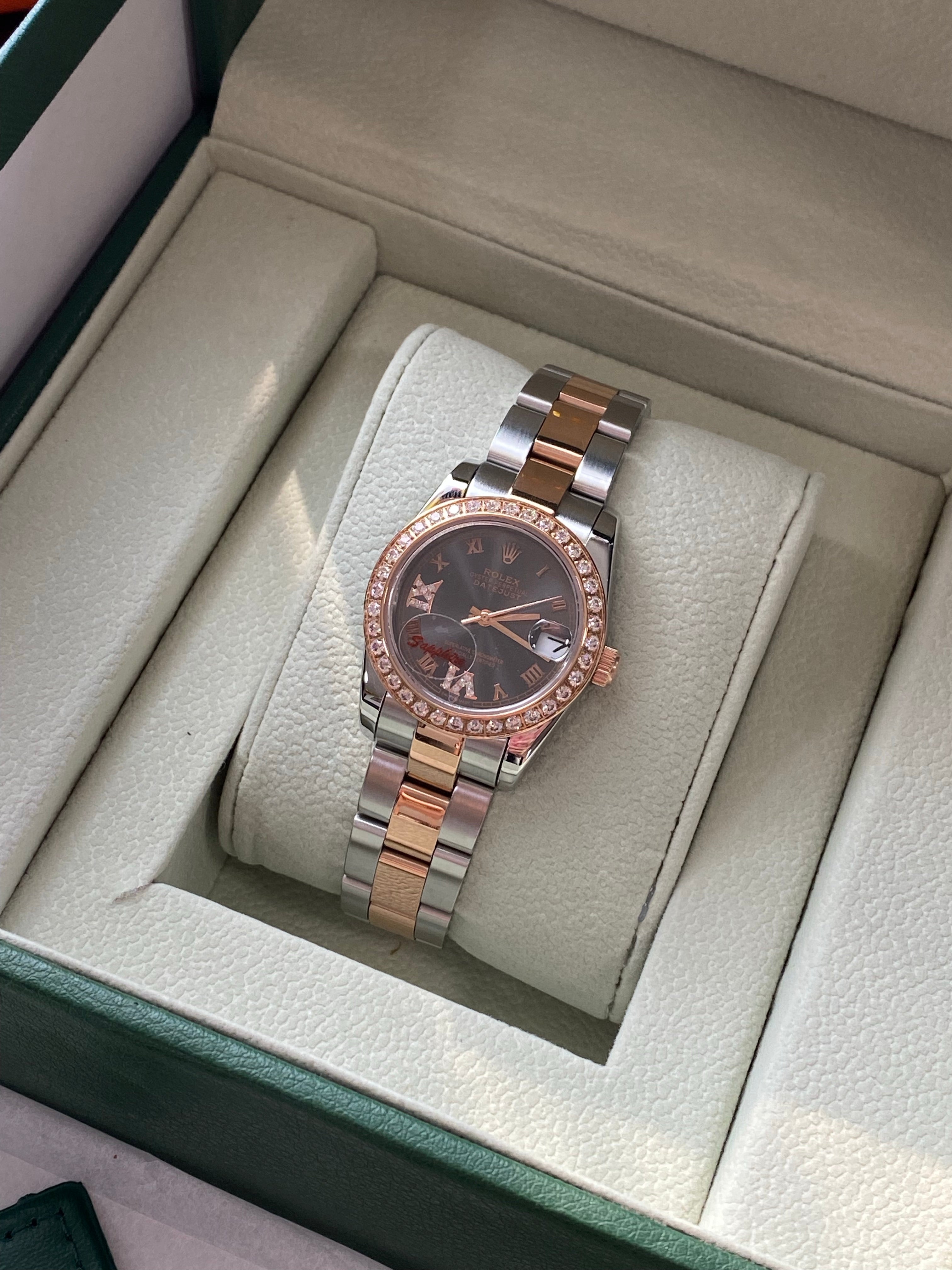 [TOP] ROLEX Roman With Stones - 34mm